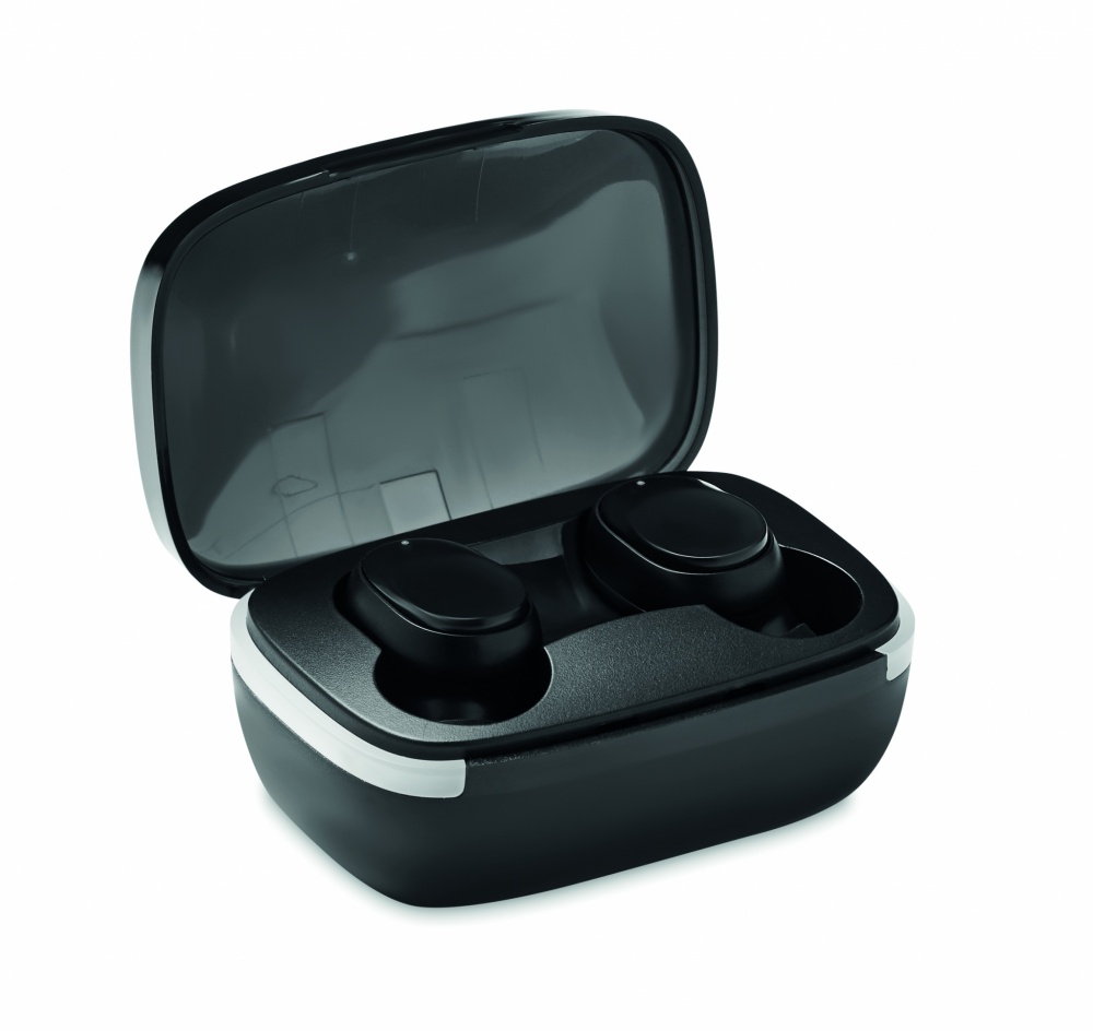 Logo trade promotional item photo of: TWS earbuds with charging case