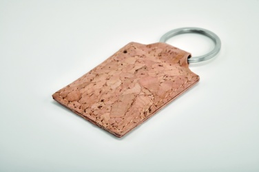 Logotrade corporate gift image of: Rectangular cork key ring Imatra