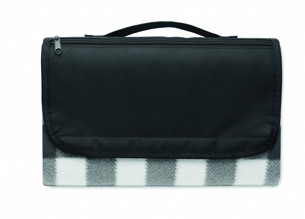 Logo trade promotional merchandise image of: RPET fleece blanket 150 gr/m²