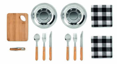 Logo trade promotional merchandise picture of: Picnic 2 person set in pouch