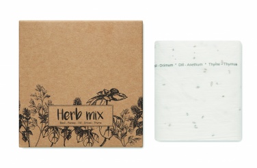 Logo trade business gift photo of: Herb seeds tape 3 meter