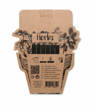 Logo trade promotional giveaways picture of: Herb seeds sticks