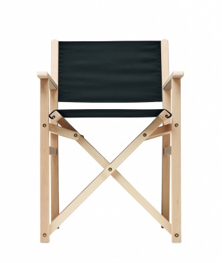 Logo trade corporate gifts picture of: Foldable wooden beach chair