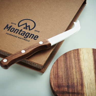 Logotrade promotional product picture of: Acacia cheese board set Dresden