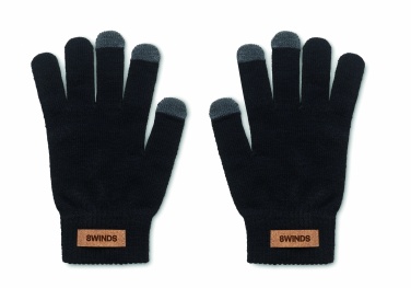 Logo trade corporate gifts picture of: RPET tactile gloves