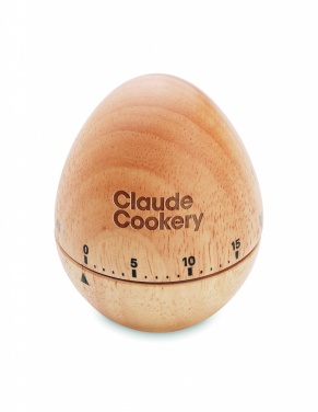 Logo trade promotional gifts picture of: Pine wood egg timer