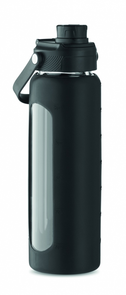 Logo trade corporate gift photo of: Glass bottle with sleeve 750 ml