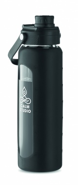 Logotrade promotional merchandise picture of: Glass bottle with sleeve 750 ml