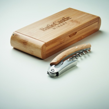 Logo trade business gift photo of: Waiter's knife in bamboo