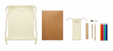 Logotrade promotional items photo of: Kids drawing set in drawstring