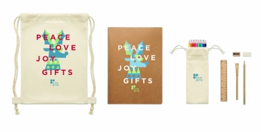Logotrade promotional item picture of: Kids drawing set in drawstring