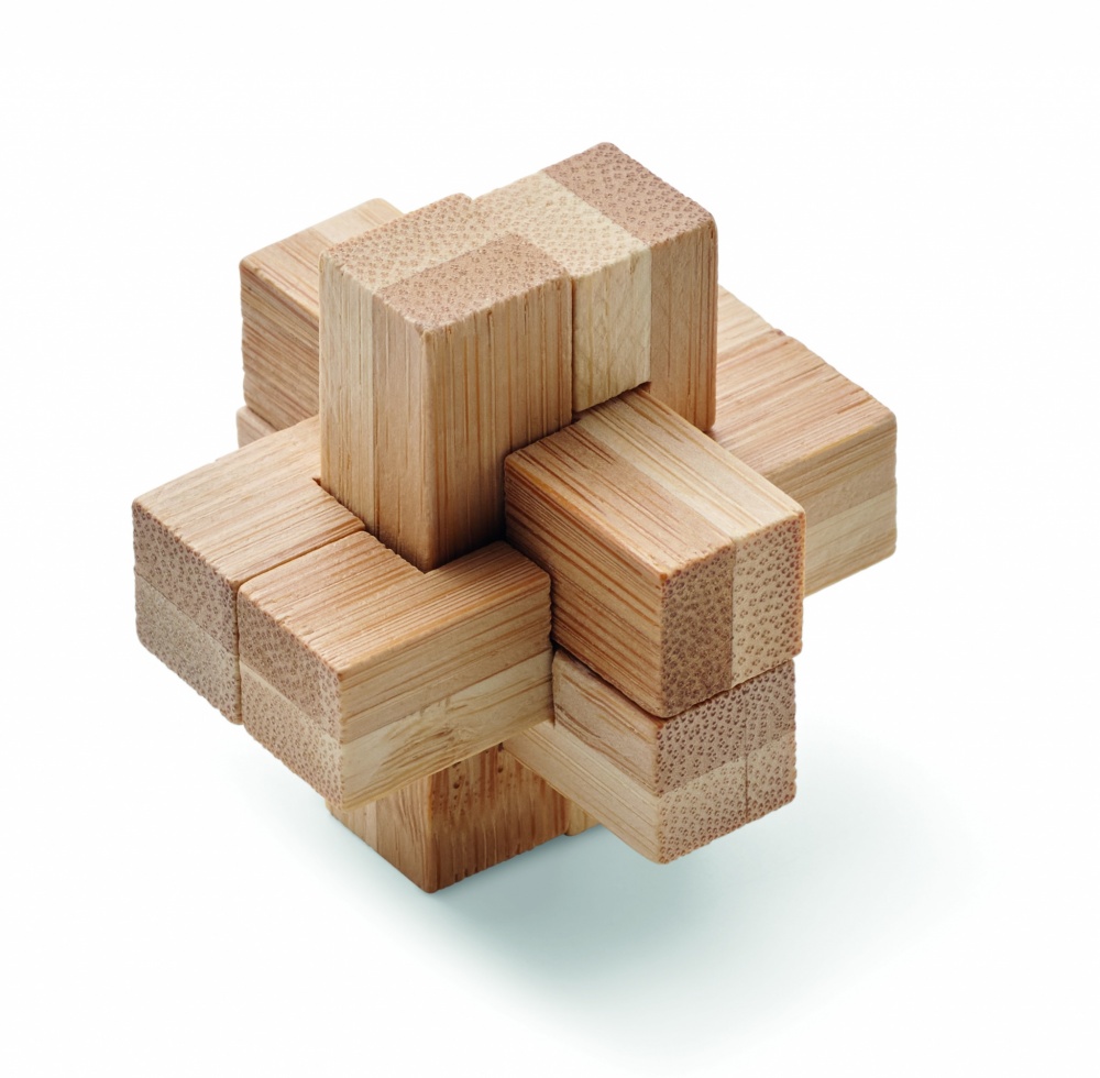 Logo trade advertising products picture of: Bamboo brain teaser puzzle