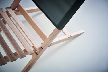 Logo trade business gift photo of: Foldable wooden beach chair