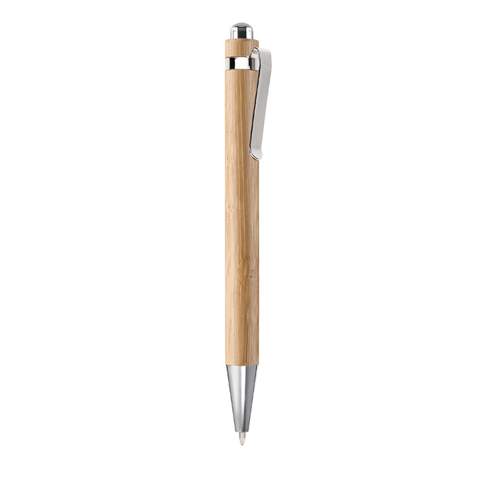 Logo trade promotional product photo of: Bamboo automatic ball pen