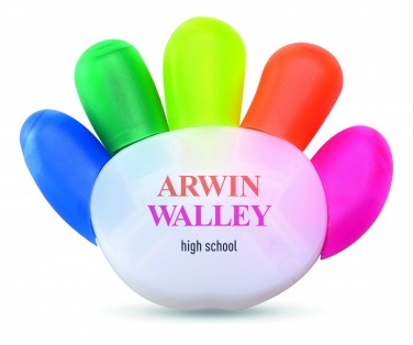 Logo trade promotional items image of: 5 colour highlighter