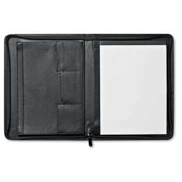 Logo trade advertising products picture of: A4 leather conference folder