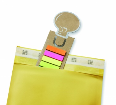 Logo trade promotional giveaway photo of: Bookmark with sticky memo pad