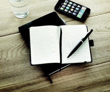 Logo trade promotional item photo of: A6 notebook with pen 72 lined