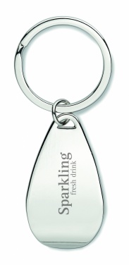 Logotrade promotional merchandise image of: Bottle opener key ring Tornio