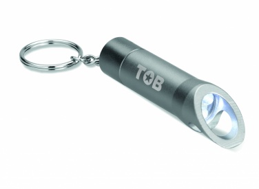 Logo trade promotional giveaways picture of: Metal torch key ring Ylivieska