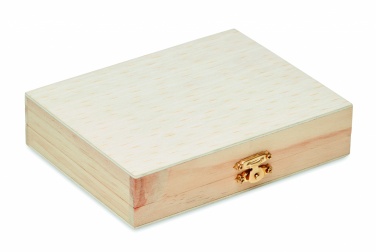 Logo trade promotional giveaways picture of: Painting set in wooden box