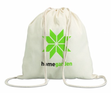 Logo trade promotional giveaways image of: 100gr/m² cotton drawstring bag