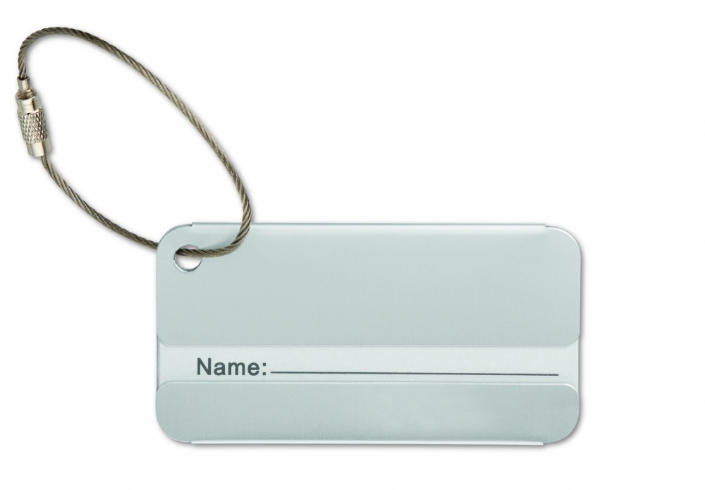 Logotrade advertising product image of: Aluminium luggage tag