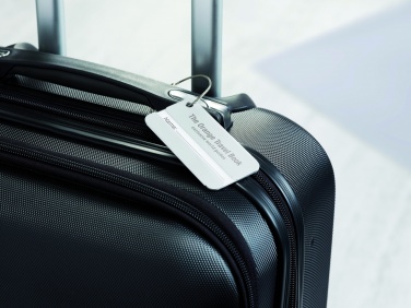 Logo trade corporate gift photo of: Aluminium luggage tag