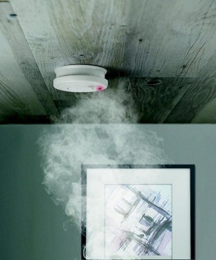 Logo trade business gift photo of: Smoke detector