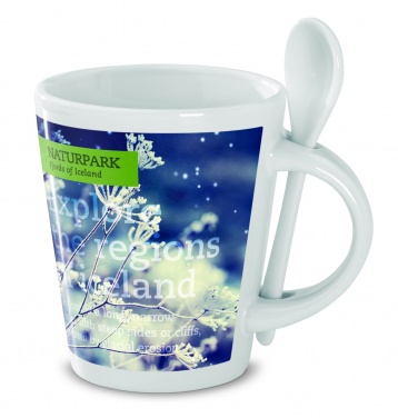 Logotrade advertising products photo of: Sublimation mug with spoon