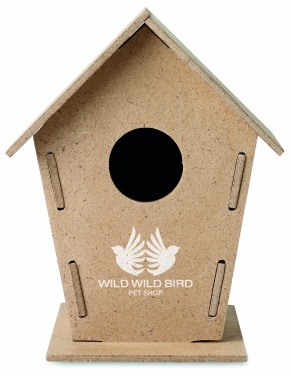 Logo trade promotional giveaways image of: Wooden bird house