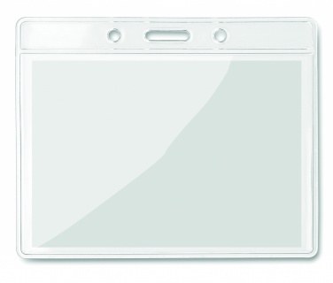 Logo trade advertising products image of: Transparent badge 10cmx8cm