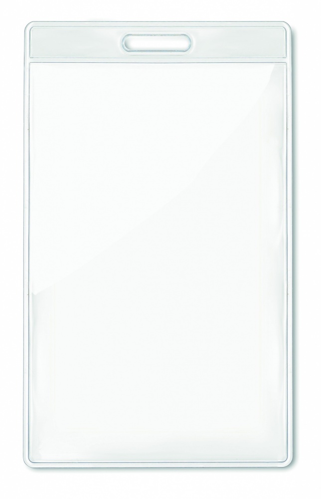 Logo trade promotional products picture of: Transparent badge 7.5cmx12.5cm