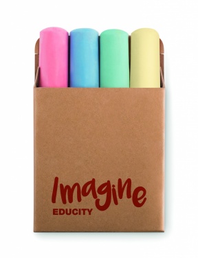 Logo trade promotional gifts picture of: 4 chalk sticks