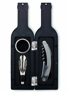 Logo trade business gifts image of: Bottle shape wine set