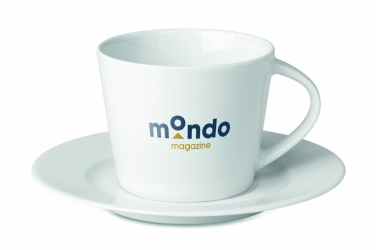 Logo trade promotional item photo of: Cappuccino cup and saucer