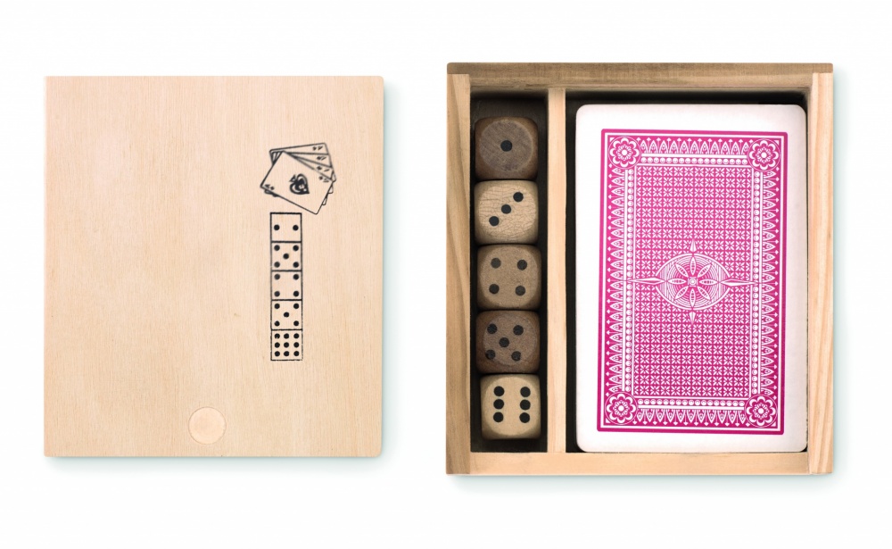 Logo trade promotional gift photo of: Cards and dices in box