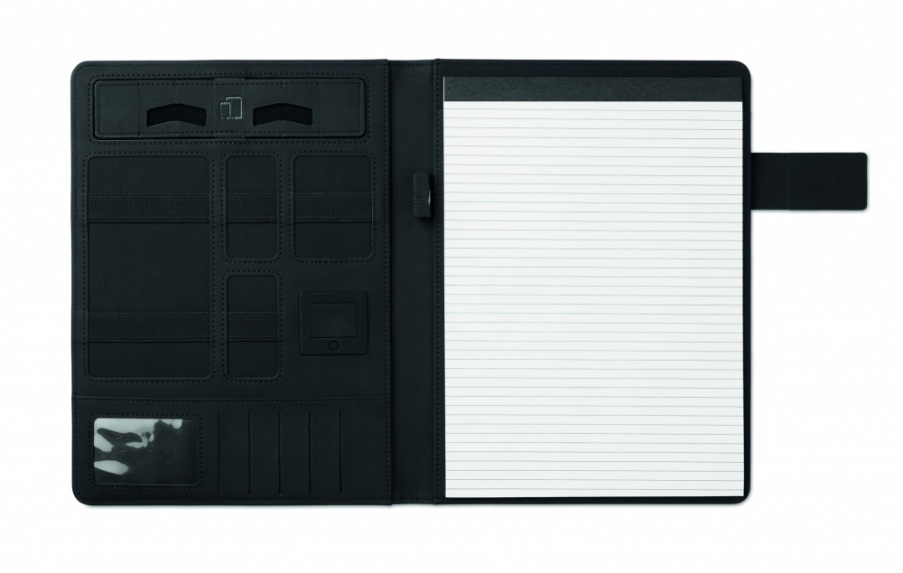 Logotrade promotional gift picture of: A4 folder with power bank