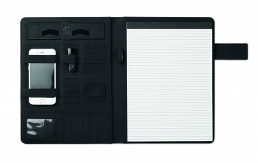 Logo trade promotional merchandise image of: A4 folder with power bank