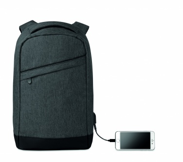 Logo trade advertising products picture of: 2 tone backpack incl USB plug