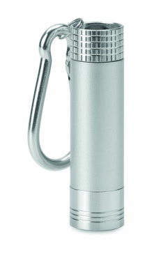 Logo trade business gift photo of: Aluminium/ABS LED key ring Aizkraukle