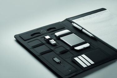 Logo trade advertising product photo of: A4 folder w/wireless charger5W