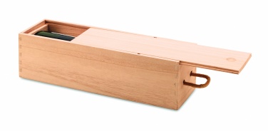 Logo trade promotional merchandise picture of: Wooden wine box