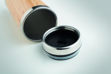 Logotrade promotional merchandise picture of: Double wall bamboo flask 430ml