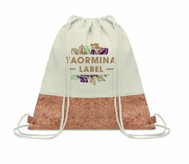 Logo trade business gifts image of: 160gr/m² cotton drawstring bag