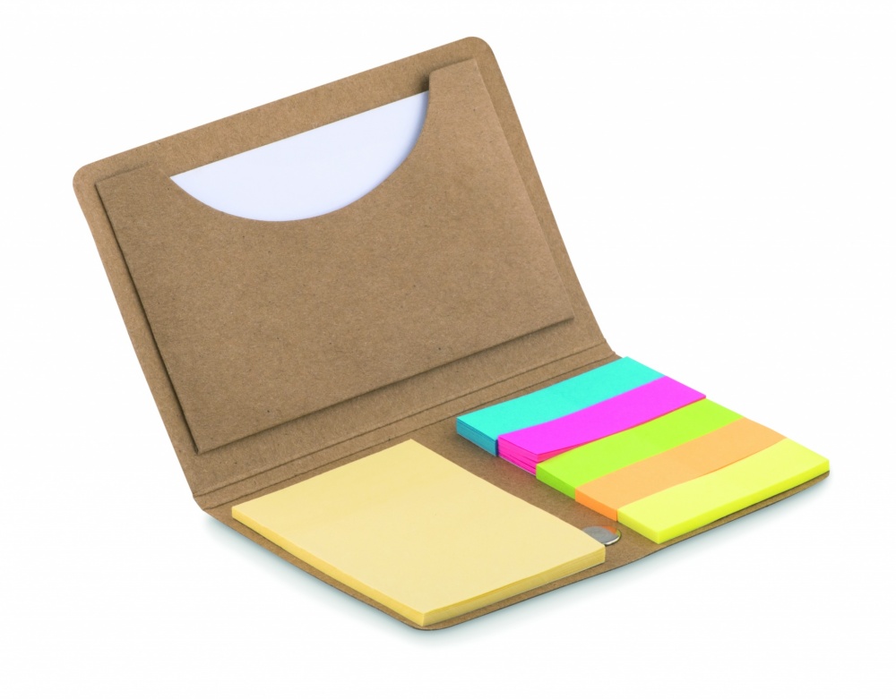 Logo trade promotional items image of: Card holder with memo set