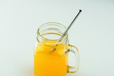 Logo trade corporate gifts image of: SS straw and brush in pouch