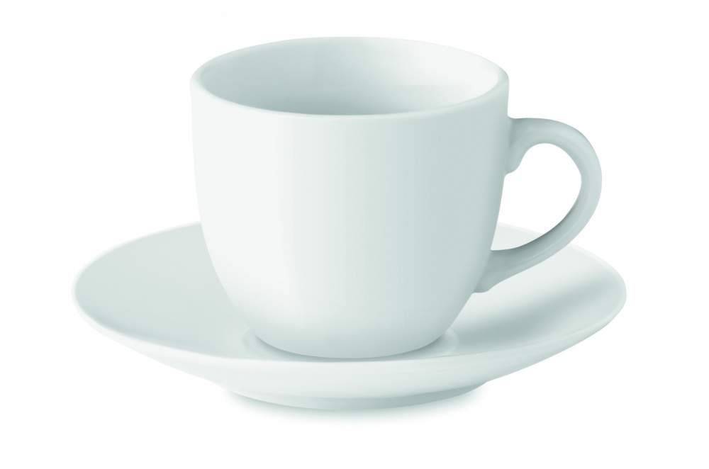 Logo trade corporate gifts image of: Espresso cup and saucer 80 ml