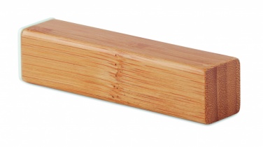 Logotrade promotional product image of: Power bank bamboo 2200 mAh POWERBAM