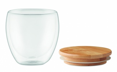 Logo trade promotional gifts picture of: Double wall glass 250ml Hamburg